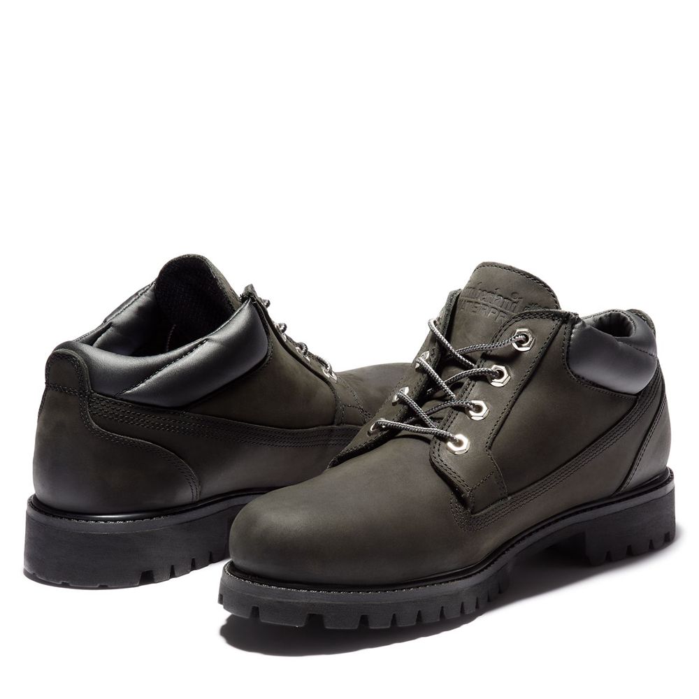 Timberland Μποτες Χιονιού Ανδρικα Μαυρα - Classic Oxford Waterproof - Greece 9861452-DE